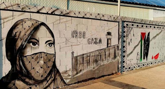 El mural recién terminado el 25 de agosto. | Foto: AraInfo