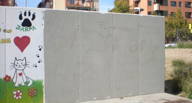 Uno de los murales borrados. Foto: AV Venecia