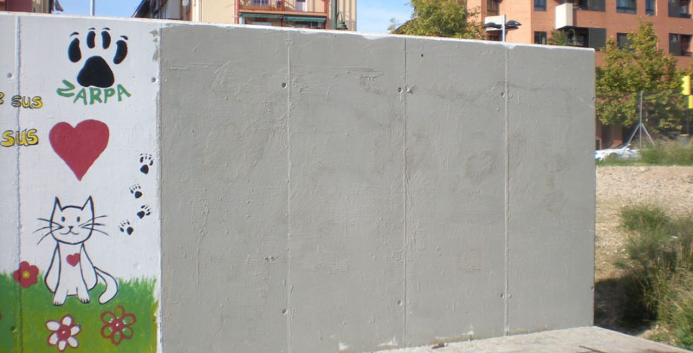 Uno de los murales borrados. Foto: AV Venecia