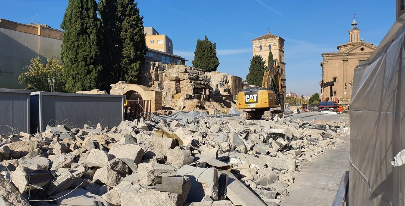 muralla romana zaragoza obras AraInfo 2