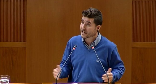 Nacho Escartín, secretario general de Podemos Aragón. Foto: Podemos Aragón