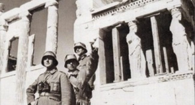 El ejército nazi en Atenas.