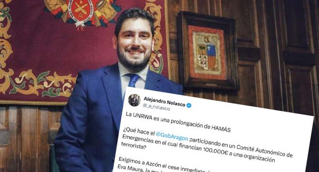 Alejandro Nolasco y el "tuit" publicado este lunes