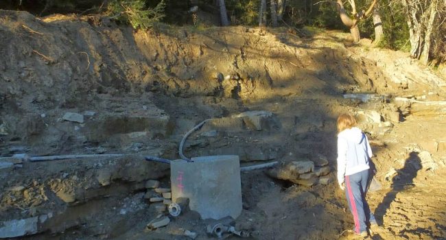 Obras para la captación de aguas de la Fuente del Pino. Foto: Ecologistas en Acción