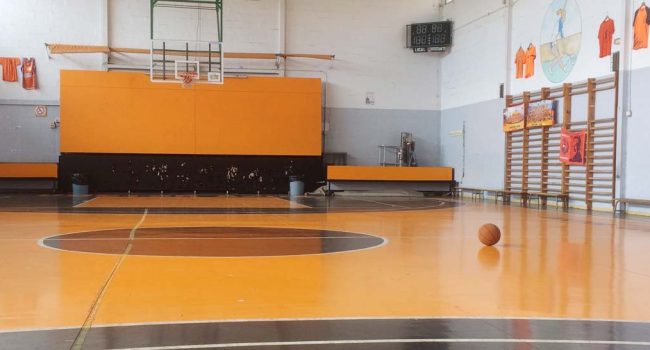 Imagen de archivo del interior del pabellón. | Foto: Sección Baloncesto Dr. Azúa
