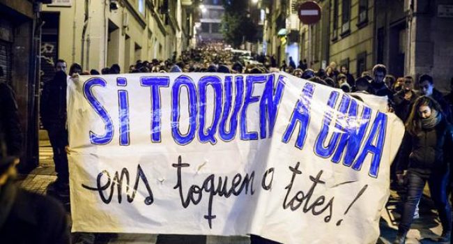 Manifestació en suport a les encausades a l'Operació Pandora
Enric Català