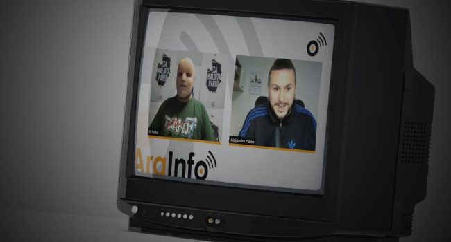El Flako durante la entrevista con Alejandro Plana | Imagen: AraInfo