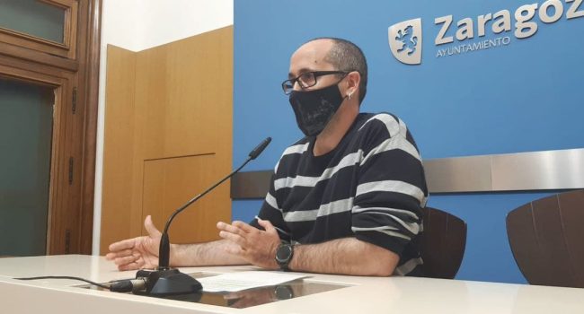 El concejal de Zaragoza en Común, Alberto Cubero.