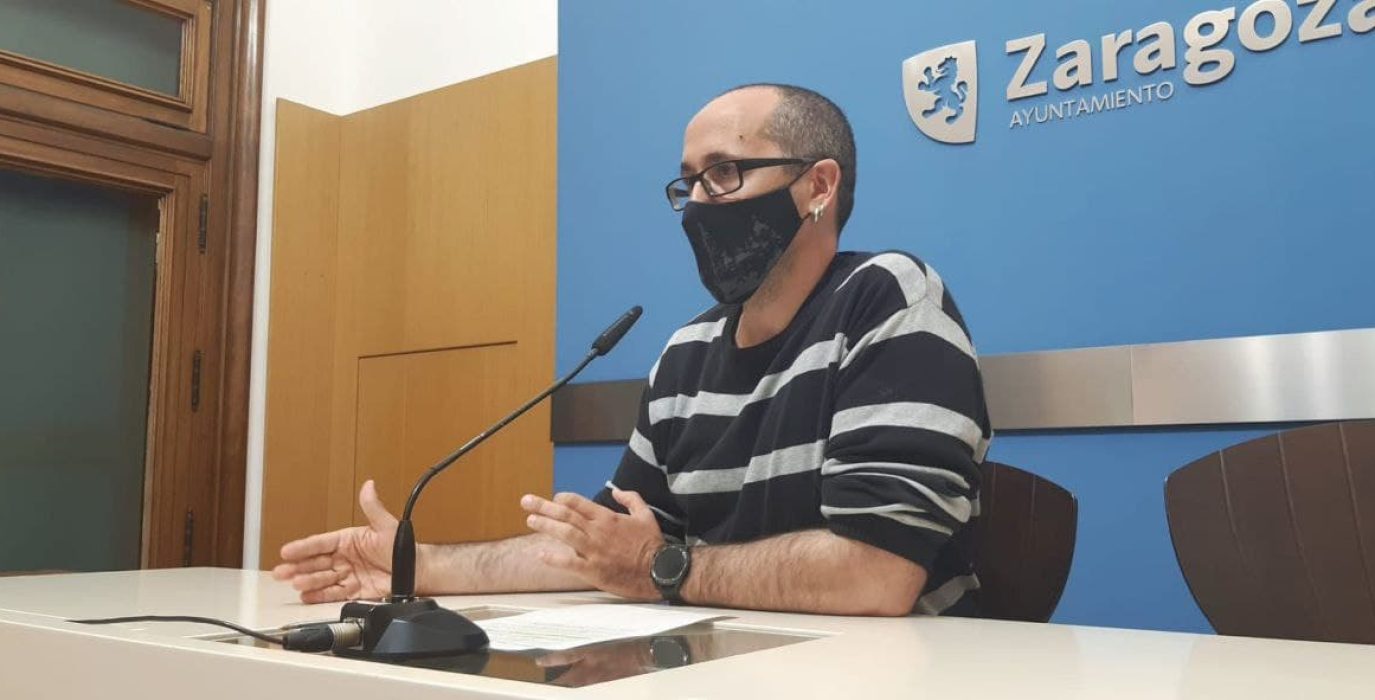 El concejal de Zaragoza en Común, Alberto Cubero.