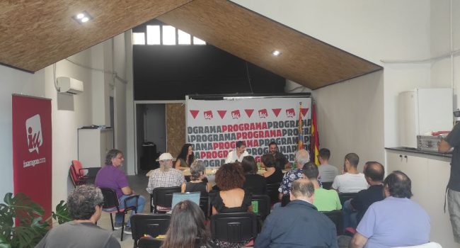 Coordinadora de Izquierda Unida Aragón celebrada este sábado en Zaragoza.