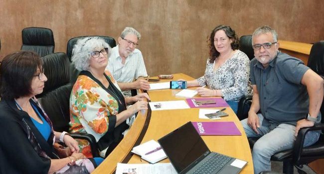 Reunión de Podemos Aragón con representantes de PAMA