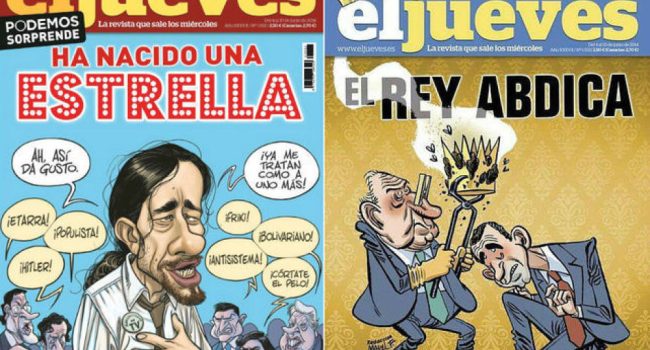A la izquierda la portada con la que ha salido a la venta la revista. A la derecha, la portada censurada.