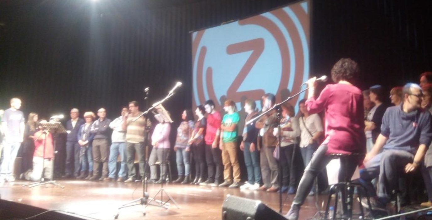 Acto de presentación de Ganemos Zaragoza. Foto: @ganemoszaragoza