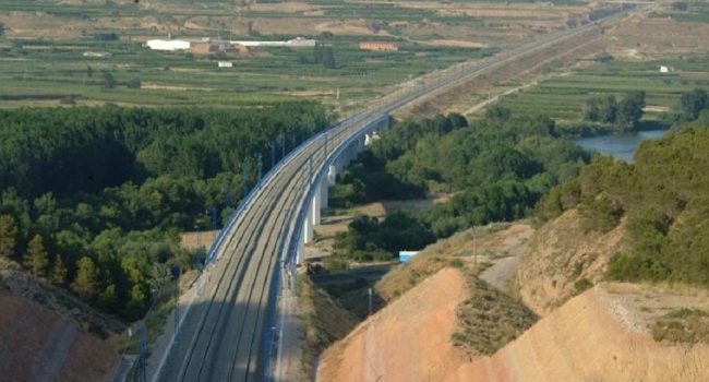 (Archivo 2011) Puente  del ferrocarril AVE sobre la Cinca | Foto: DGA