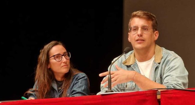 Instante de la rendición de cuentas | Foto: Sumar Aragón