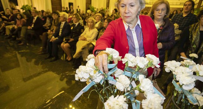 Homenaje a todas las mujeres que luchan por salir de la violencia y a las 103 asesinadas. Foto: Daniel Marcos