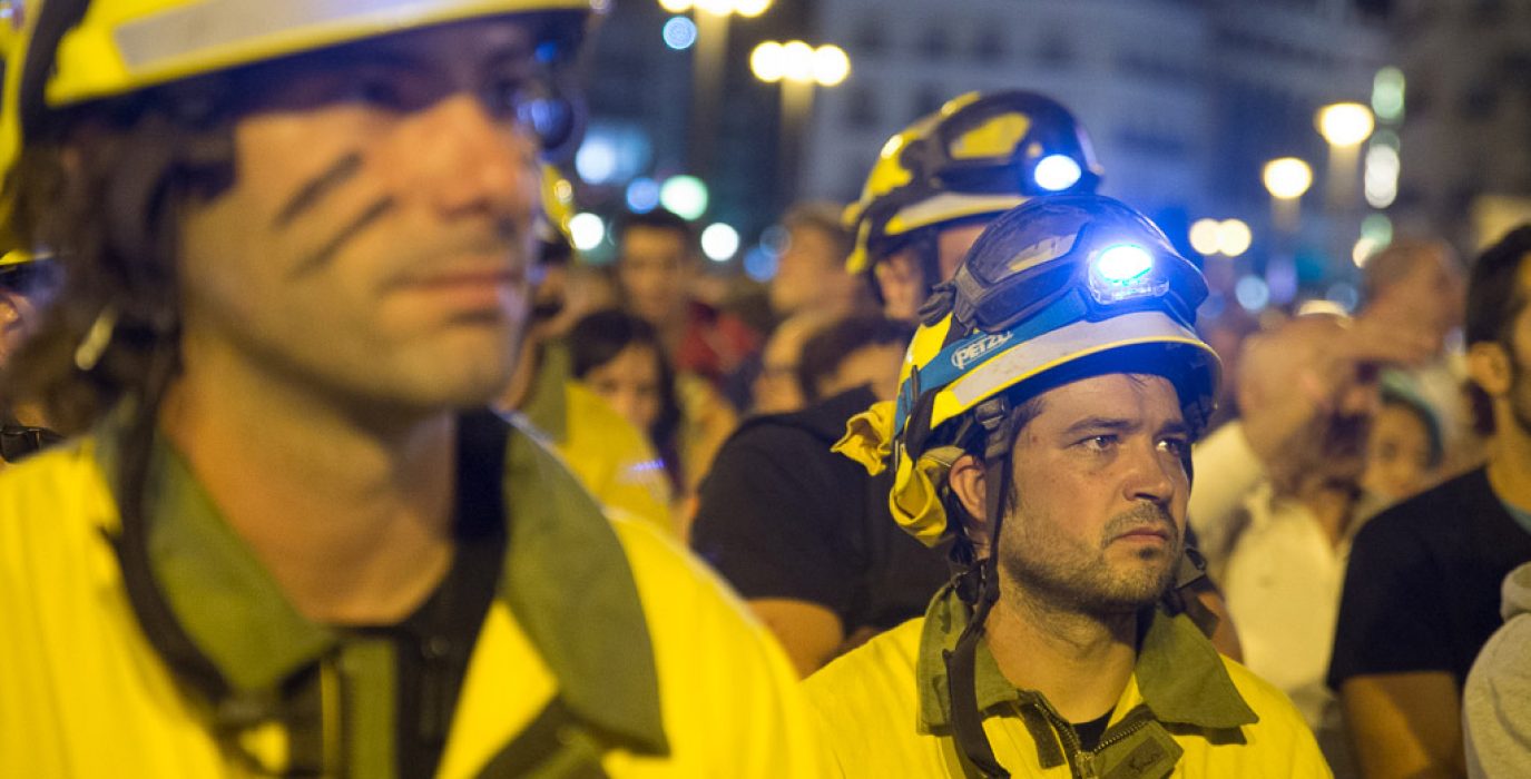 Marcha negra en Madrid en 2015. Foto: Pablo Ibáñez (AraInfo)