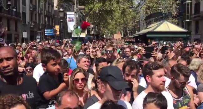 Imagen de las Ramblas este viernes.