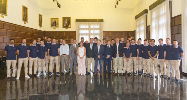 Imagen de la recepción en el Consistorio en 2016. Foto: Ayuntamiento de Zaragoza