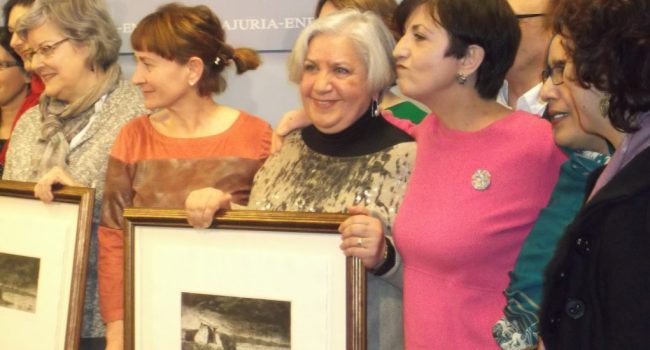 Activistas de la Red Vasca de Solidaridad con las mujeres Saharauis.