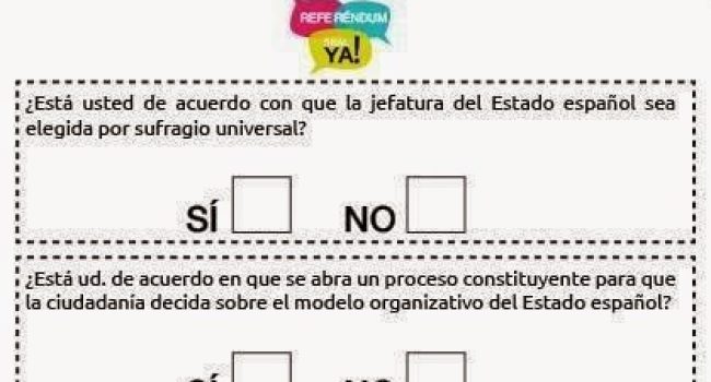 Estas son las dos preguntas planteadas en el referéndum.