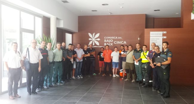 Reunión del operativo de seguridad Descenso del Cinca