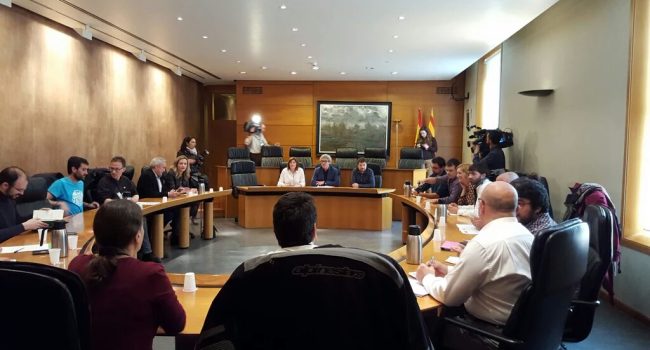 Reunión de las fuerzas de izquierda y progresistas de Aragón el pasado mayo.
