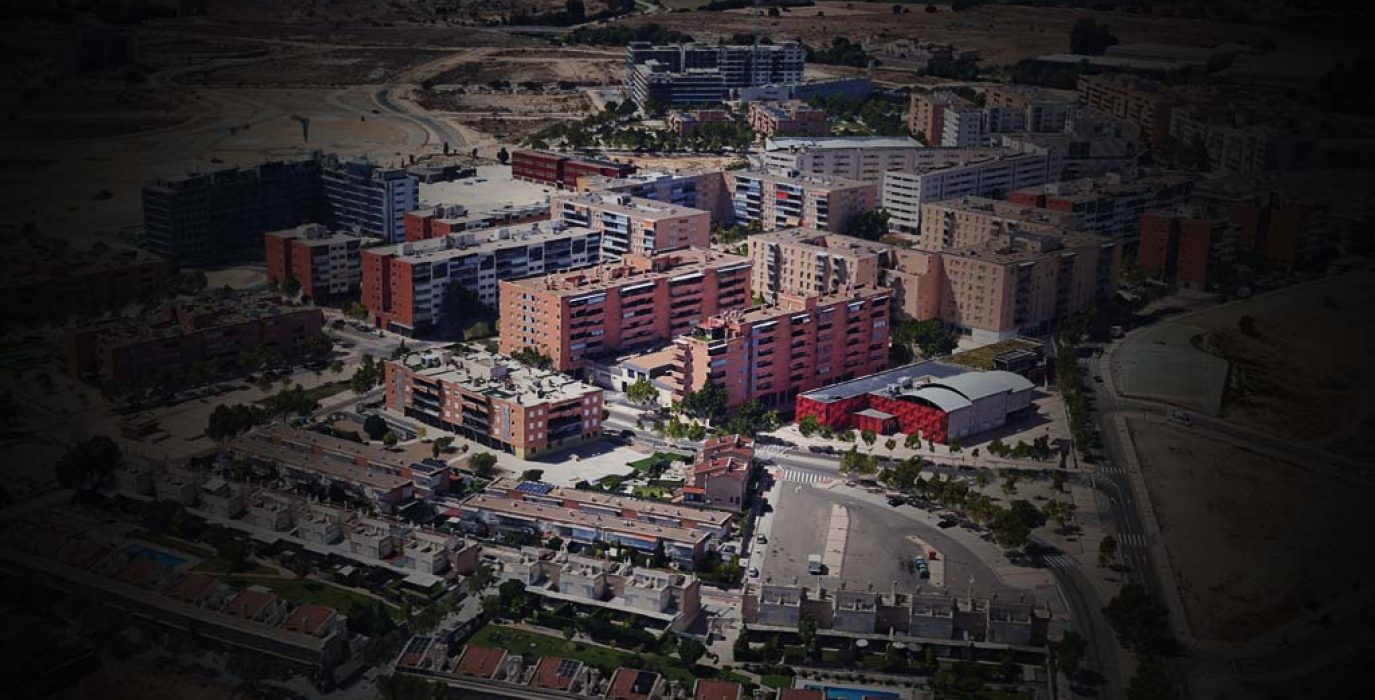 Recreación a partir de una vista del barrio del servicio de Google Maps