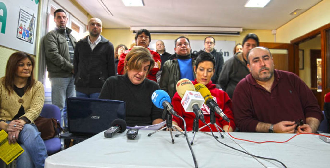 Rueda de prensa de Stop Desahucios y los colectivos convocantes de las jornada del 16F. Foto: Stop Desahucios