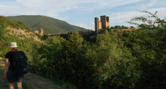El camino de Santiago en Aragón a su paso por Ruesta. Foto: Gunnar Wrobel