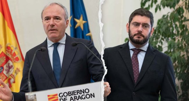 Recreación de la ruptura del idilio político de Azcón y Nolasco.
