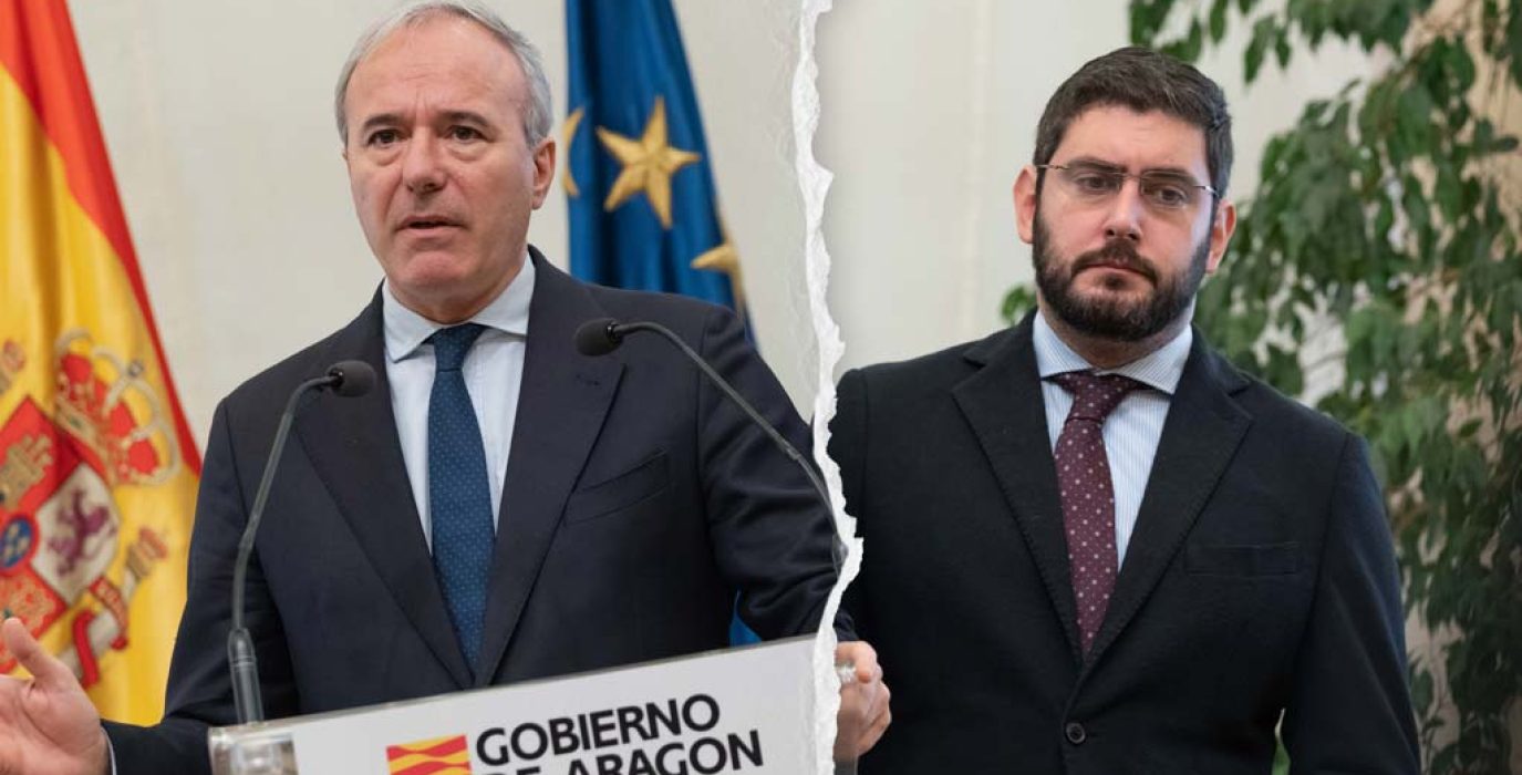 Recreación de la ruptura del idilio político de Azcón y Nolasco.
