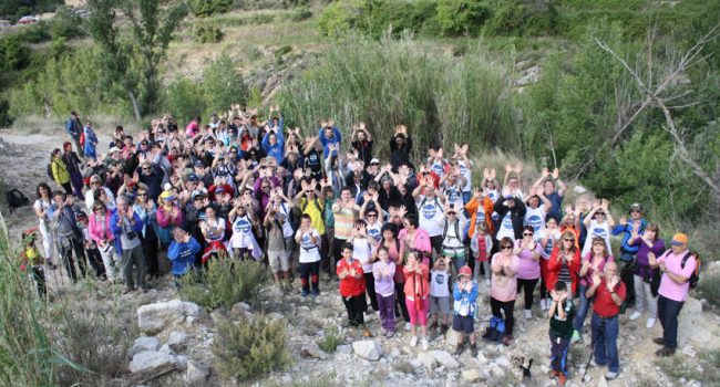 Asistentes a la excursión por el Bergantes. Foto: Plataforma 'El Bergantes no se toca'