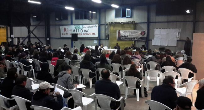 Imagen de uno de los espacios de trabajo durante el encuentro en Tesalónica. Foto: Solyeco.
