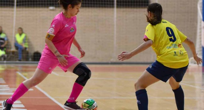 Instante del encuentro disputado por el Sala Zaragoza en Barcelona | Foto: Sala Zaragoza