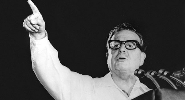 Salvador Allende, presidente de Chile, derrocado y asesinado tras el golpe militar del 11 de septiembre de 1973.