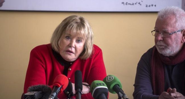La jueza Servini durante la rueda de prensa. Foto: Álvaro Minguito (Diagonal)
