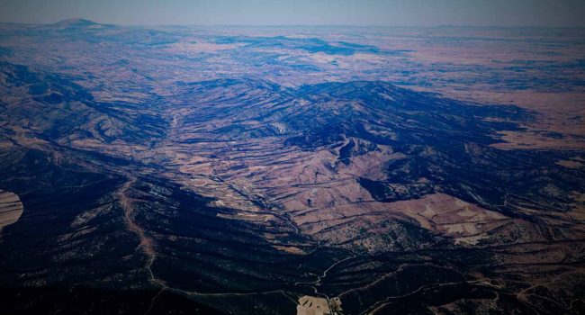 Una imagen del territorio creada a partir de una recreación de una vista de Google Maps