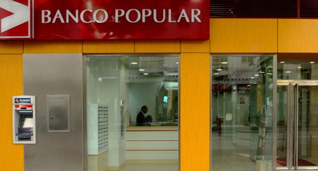 Oficina del Banco Popular .