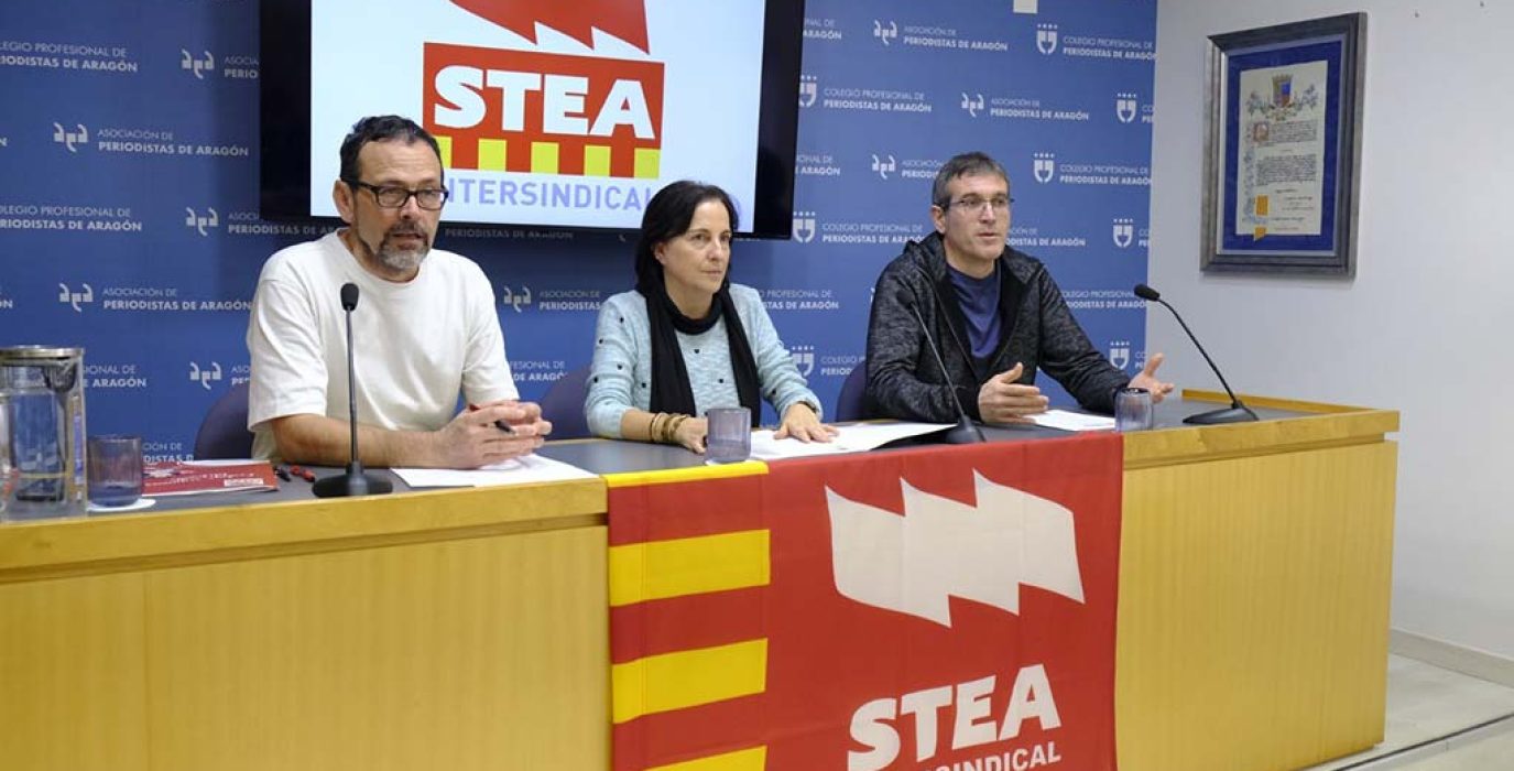 Imagen de archivo de una comparecencia de representantes del sindicato. | Foto: STEA