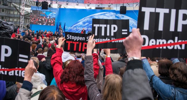 Protestas contra el TTIP.
