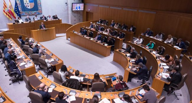 Debate del Estado de Aragón. Foto: Pablo Ibáñez (AraInfo)