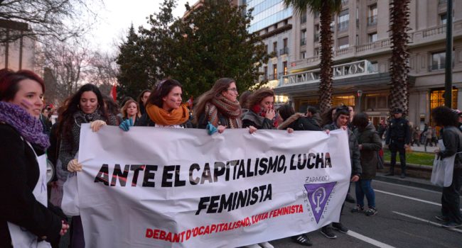 8 de Marzo en Zaragoza. Foto: Pablo Ibáñez (AraInfo)