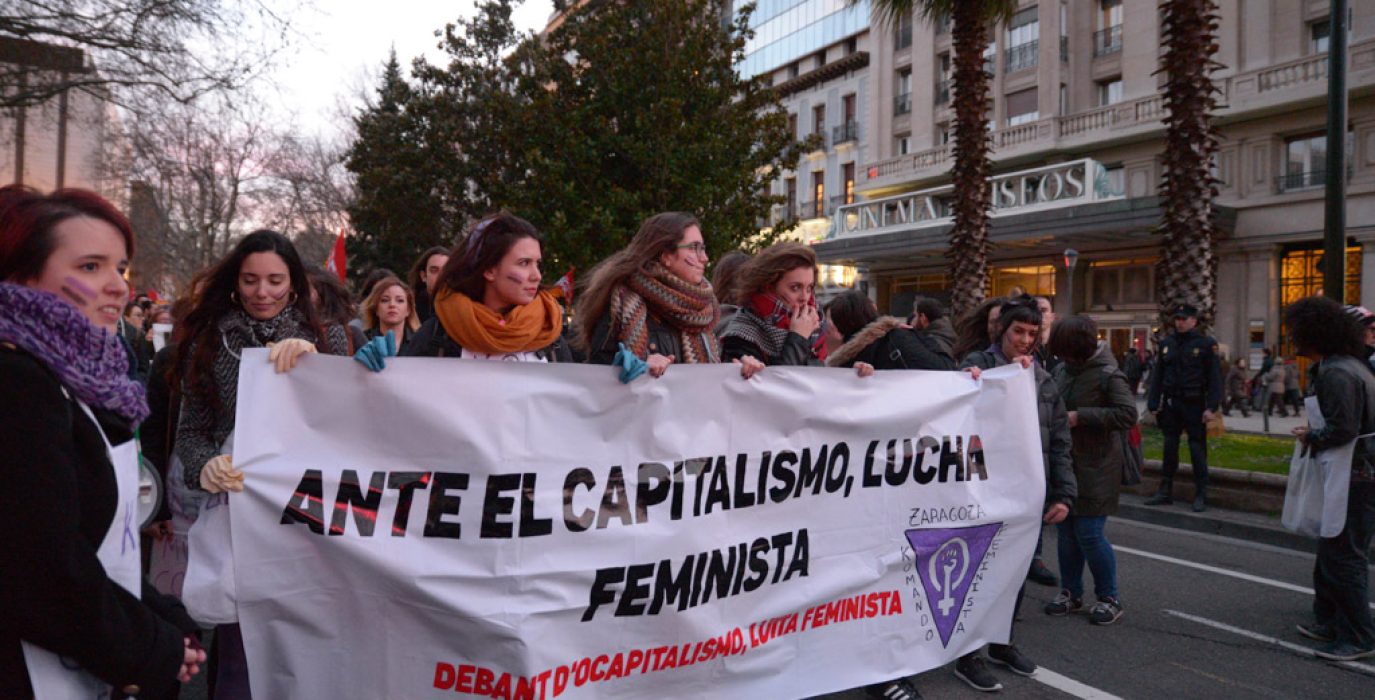 8 de Marzo en Zaragoza. Foto: Pablo Ibáñez (AraInfo)
