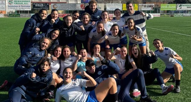 El equipo tras la victoria de la jornada. | Foto: Zaragoza CFF