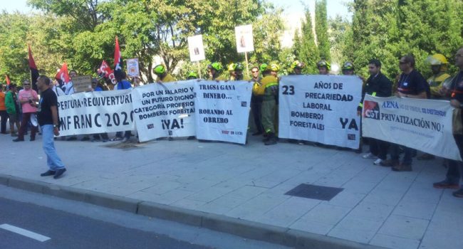 Nueva concentración de las BRIF en Zaragoza.