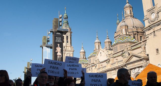Concentración en Zaragoza. Foto: Diego Díaz (AraInfo)